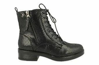 Berca Shoes Claudia Ghizzani Bottine Dames Trend Dierenprint - Zwart aanbieding