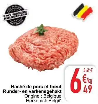 Cora Haché de porc et boeuf runder- en varkensgehakt aanbieding