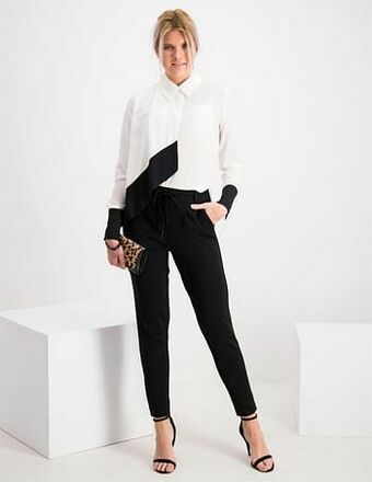 Only Broek Only Broek Poptrash Lengte 32 - Zwart