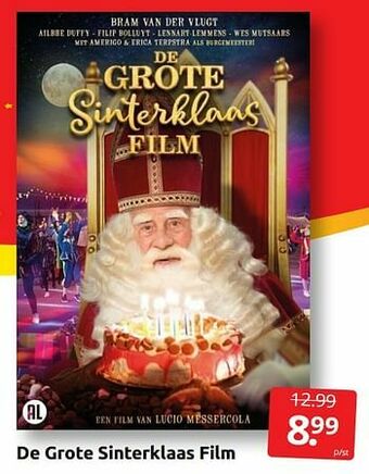 Boekenvoordeel De grote sinterklaas film aanbieding
