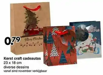 Wibra Kerst craft cadeautas aanbieding