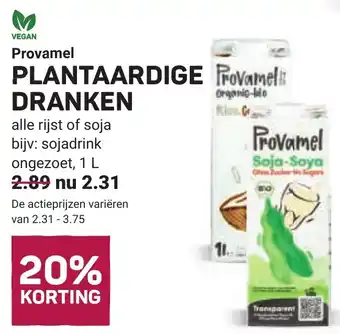 Ekoplaza Provamel Plantaardige Dranken aanbieding