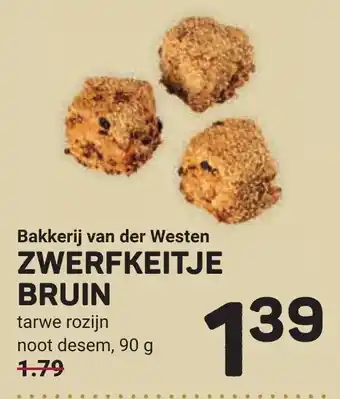 Ekoplaza Bakkerij van der Westen Zwerfkeitje Bruin aanbieding