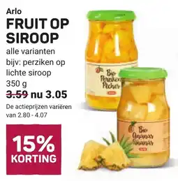 Ekoplaza Arlo Fruit Op Siroop aanbieding