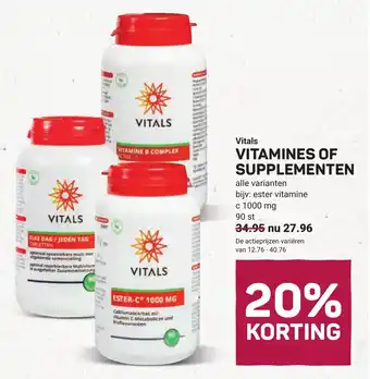 Ekoplaza Vitals Vitamines ofVITAMINES OF SUPPLEMENTEN upplementen aanbieding