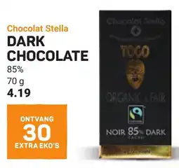 Ekoplaza Chocolat Stella Dark Chocolate 85% aanbieding