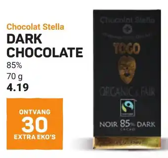 Ekoplaza Chocolat Stella Dark Chocolate 85% aanbieding