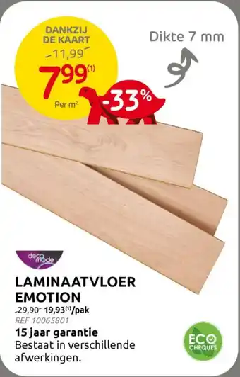 BricoPlanit Laminaatvloer Emotion aanbieding