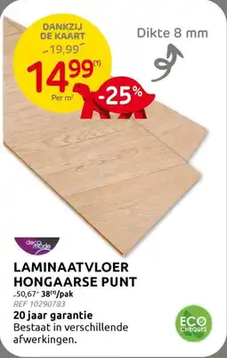 BricoPlanit Laminaatvloer Hongaarse Punt aanbieding