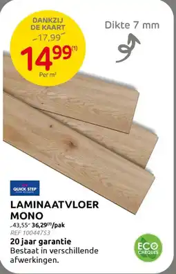 BricoPlanit Laminaat vloer mono aanbieding