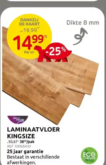 BricoPlanit Laminaatvloer Kingsize aanbieding