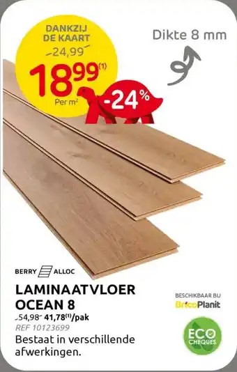 BricoPlanit Laminaatvloer Ocean 8 aanbieding