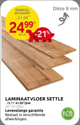 BricoPlanit Laminaatvloer Settle aanbieding