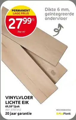 BricoPlanit Vinylvloer Lichte EIK aanbieding