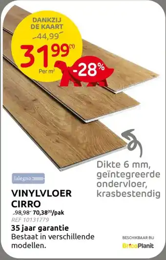 BricoPlanit Vinylvloer Cirro aanbieding