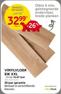 BricoPlanit Vinylvloer EIK XXL aanbieding