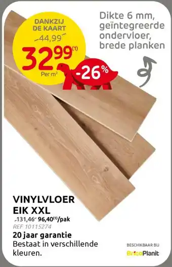 BricoPlanit Vinylvloer EIK XXL aanbieding