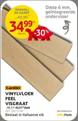 BricoPlanit Vinylvloer Feel Visgraat aanbieding