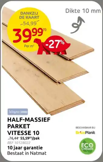 BricoPlanit Half-Massief Parket Vitesse 10 aanbieding