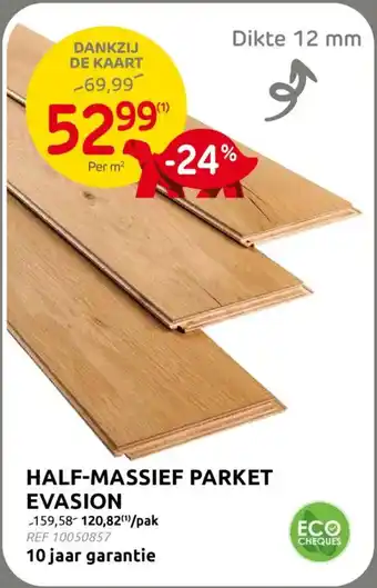 BricoPlanit Half-Massief Parket Evasion aanbieding