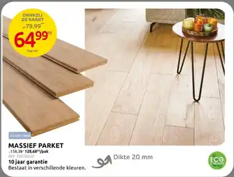 BricoPlanit Massief Parket aanbieding