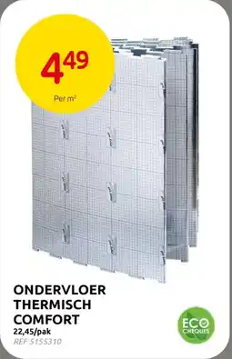 BricoPlanit Ondervloer thermisch comfort aanbieding