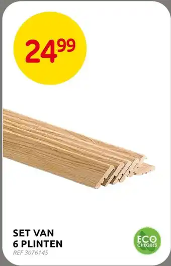 BricoPlanit Set van 6 plinten aanbieding