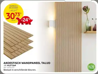 BricoPlanit Akoestisch wandpaneel talud aanbieding