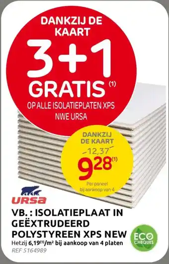 BricoPlanit Vb.: isolatieplaat in geëxtrudeerd polystyreen xps new eco aanbieding