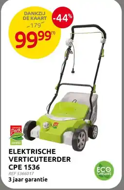 BricoPlanit Elektrische verticuteerder CPE 1536 aanbieding