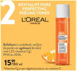 Di L'oréal revitalift pore perfecting peeling toner aanbieding