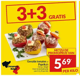 Intermarché Gevulde tomaten of Paprika's aanbieding