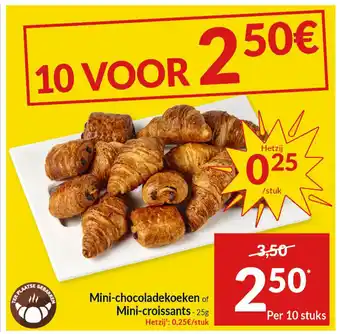 Intermarché Mini-chocoladekoeken of Mini-croissants aanbieding