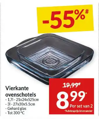 Intermarché Vierkante ovenschotels aanbieding