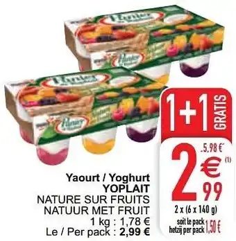 Cora Yaourt - yoghurt yoplait aanbieding