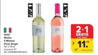 Carrefour Italië Molise Il Matese Pinot Grigio aanbieding