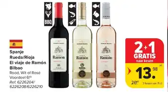 Carrefour Spanje Rueda/Rioja El viaje de Ramón Bilbao aanbieding