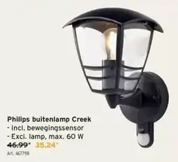 GAMMA Philips buitenlamp Creek aanbieding