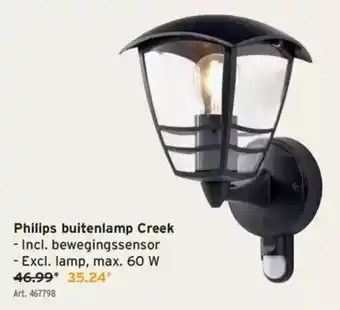 GAMMA Philips buitenlamp Creek aanbieding