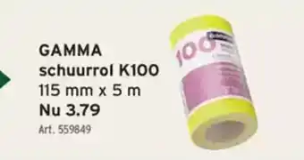 GAMMA GAMMA schuurrol K100 aanbieding