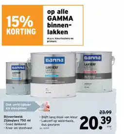 GAMMA Op alle gamma binnen lakken aanbieding