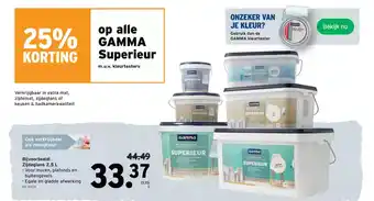 GAMMA Op alle gamma superieur aanbieding