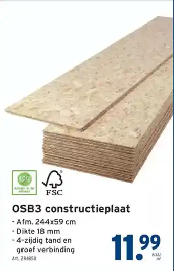 GAMMA OSB3 constructieplaat aanbieding