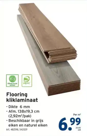 GAMMA Flooring kliklaminaat aanbieding