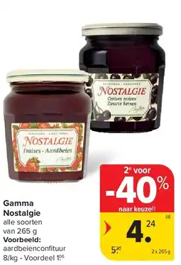 Carrefour Gamma Nostalgie aanbieding