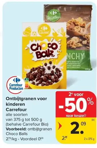 Carrefour Ontbijtgranen voor kinderen Carrefour aanbieding