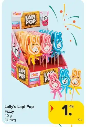 Carrefour Lolly’s Lapi Pop Fizzy aanbieding