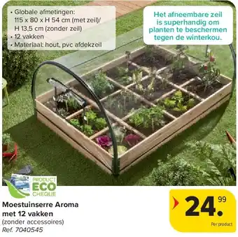 Carrefour Moestuinserre Aroma met 12 vakken aanbieding