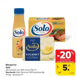 Carrefour Margarine Solo aanbieding