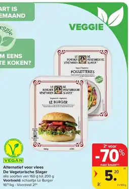 Carrefour Alternatief voor vlees De Vegetarische Slager aanbieding